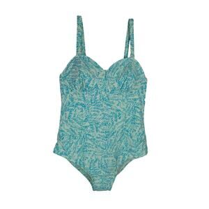 NWT Old Navy Plus2X OnePiece Swimsuit Teal Tropical (Best for B/C Cup)resortwear